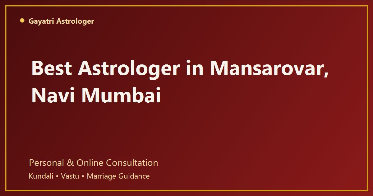 Astrologer in Mansarovar