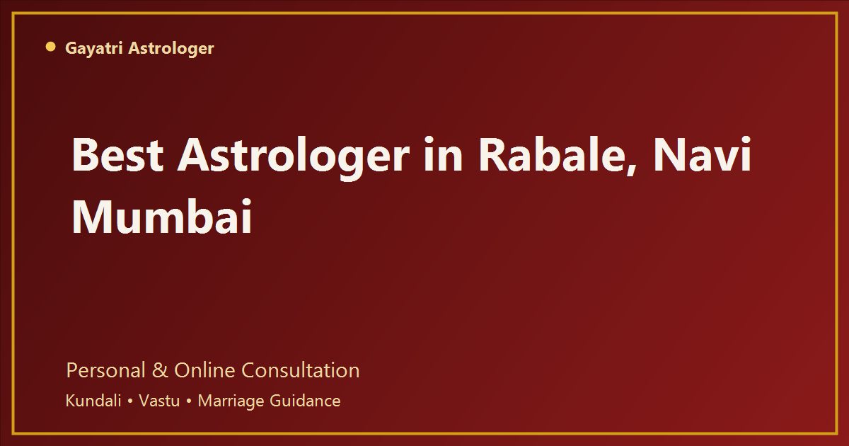 Astrologer in Rabale