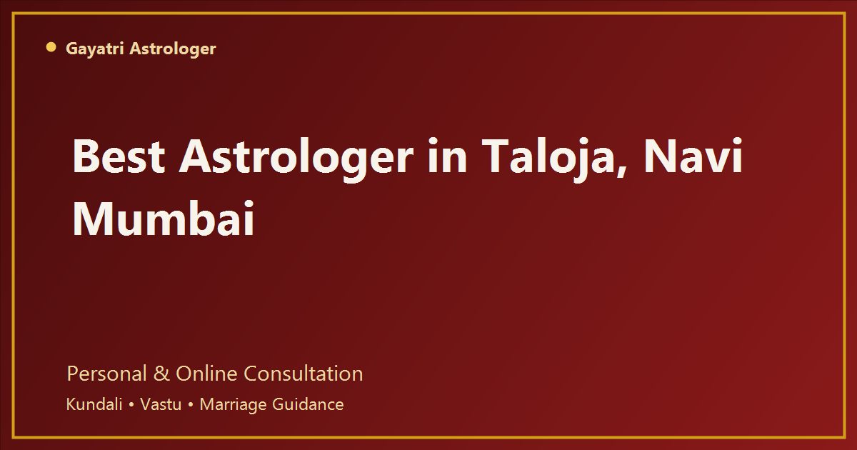 Astrologer in Taloja